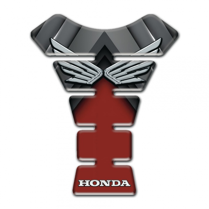 Honda Tank Fuse Dark Red with Grey Decoration 