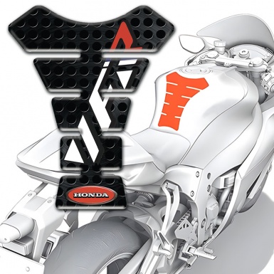 Honda Tank Guard Pads Black Perforated Base VFR Logo 