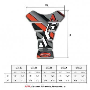 Honda Tank Pad Protector High End Edition VFR Logo 