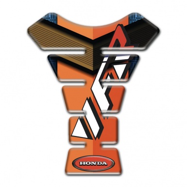 Honda Tank Protector Orange Brown Base VFR Logo Style 