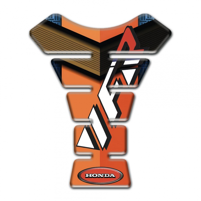 Honda Tank Protector Orange Brown Base VFR Logo Style 