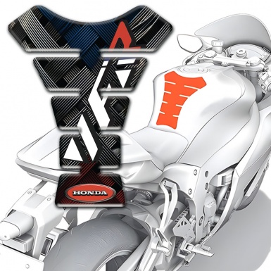 Honda Tank Protector VFR Logo Intertwined Belts Design 