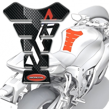 Honda Tank Pad Motorbike VFR Style Black Grey patterns Type 