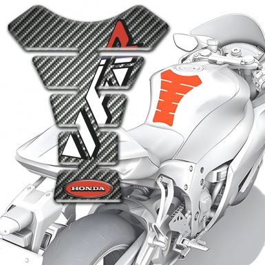 Honda Tank Pad Motorbike VFR Style Classic Carbon Design 