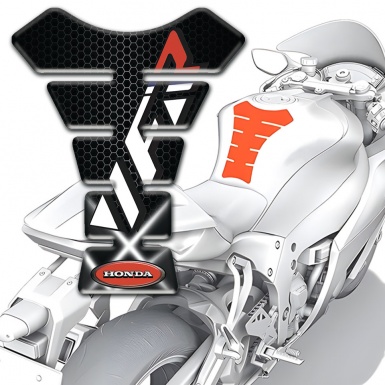 Honda Tank Guard Pads Crossed Lights Vision VFR Logo 
