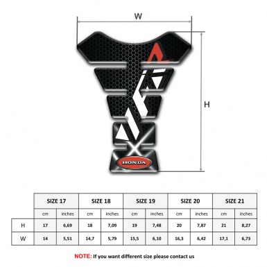 Honda Tank Guard Pads Crossed Lights Vision VFR Logo 