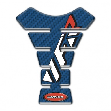 Honda Tank Pad Protector Navy Blue Carbon Base VFR Logo 