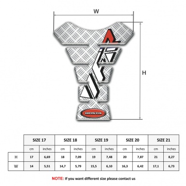 Honda Tank Fuse Unique Base Decoration VFR Logo 