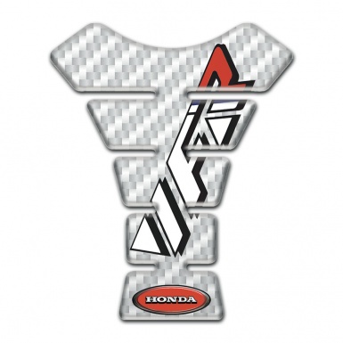 Honda Tank Pad Motorbike White Carbon Base VFR Logo 