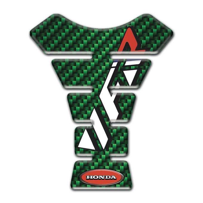 Honda Tank Protector Green Carbon VFR Logo 