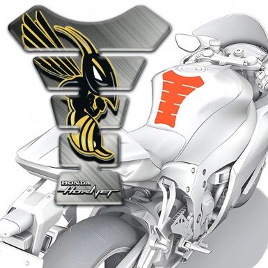 Honda Tank Pad Protector Grey Matt Print and Logo Hornet