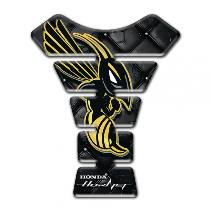 Honda Tank Fuse Black Leather effect Hornet Logo Style 
