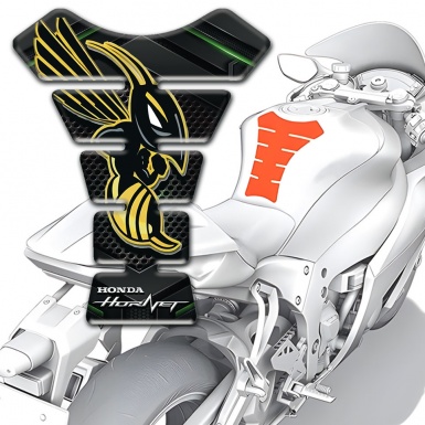 Honda Tank Pad Protector Dark Base Hornet Logo 