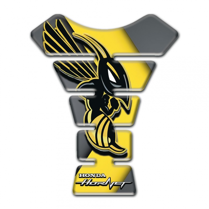 Honda Tank Pad Protector Grey Yellow Print Hornet Logo 