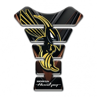 Honda Tank Pad Motorbike Black Brown Print Hornet Decoration 