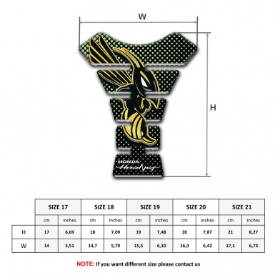 Honda Tank Fuse Hornet Logo Green Dots Base 