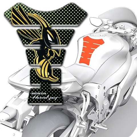 Honda Tank Fuse Hornet Logo Green Dots Base 
