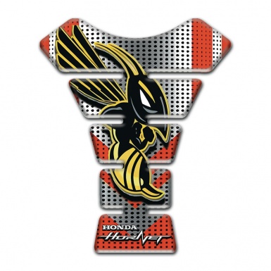 Honda Tank Pad Motorbike Hornet Style Grey Red Base Design 