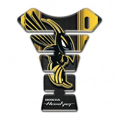 Honda Tank Guard Pads Silicone Sticker Yellow Black Base Hornet Model 