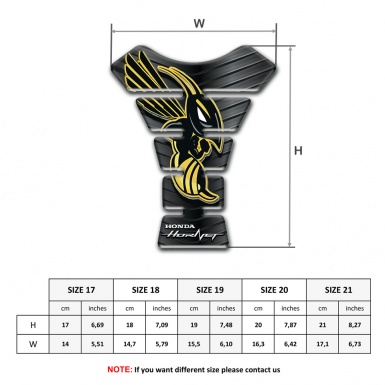 Honda Tank Pad Protector High End Design Hornet Edition 