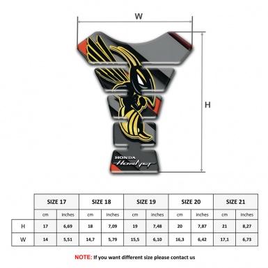 Honda Tank Protector Hornet Logo Stylish Model 
