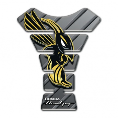 Honda Tank Pad Motorbike Grey Diagonal details design Hornet Logo 