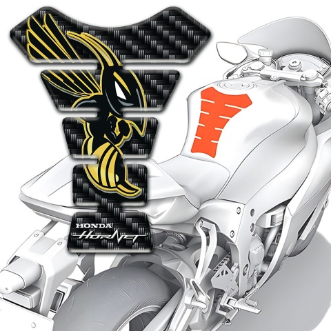Honda Tank Fuse Dark Carbon Style Hornet Logo 