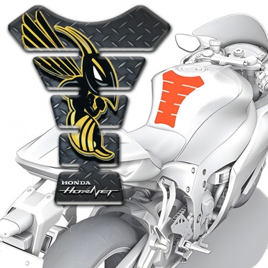 Honda Tank Pad Motorbike Rough Surface Effect and Hornet Style Logo 