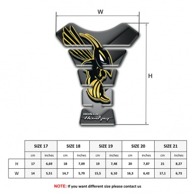 Honda Tank Pad Protector Grey Nuance Design Hornet Style 