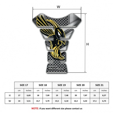 Honda Tank Guard Pads Anti Slip Sticker Hornet Logo Stylish Model 