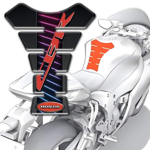Honda  Tank Pad Motorbike Neon Lines Design CBR Style 