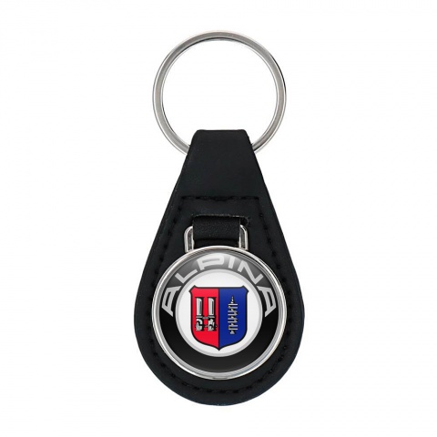 BMW Alpina Keychain Leather Classic Logo