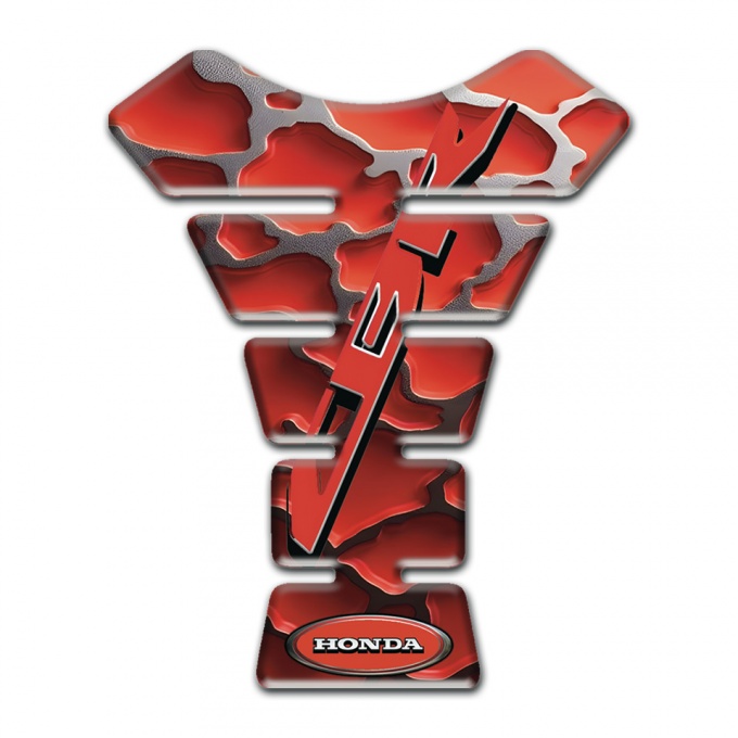 Honda Tank Pad Protector Red Pieces Base Design CBR Style 