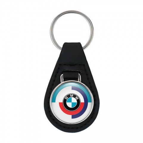 BMW Keyring Holder Leather Multicolour Logo