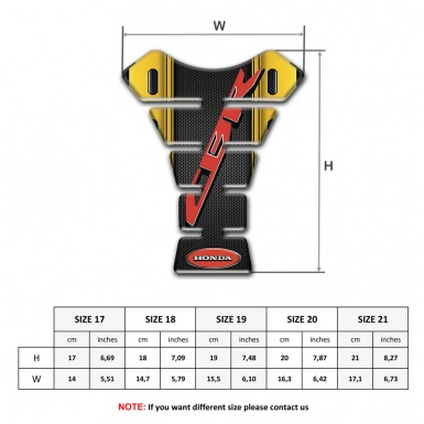 Honda  Tank Pad Motorbike Unique Design Cbr Style 