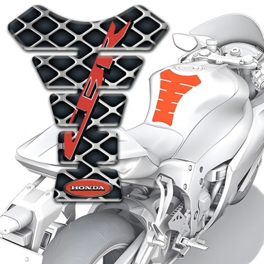Honda Tank Guard Pads Large Grid Design CBR Logo 