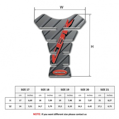Honda Tank Pad Motorbike Stylish CBR variant 