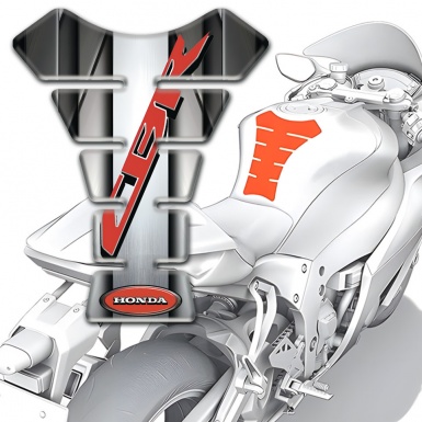 Honda Tank Fuse CBR Logo Metal Effect Background 