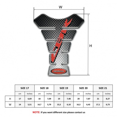Honda Tank Pad Motorbike CBR Edition Anti Slip Sticker High-Quality 