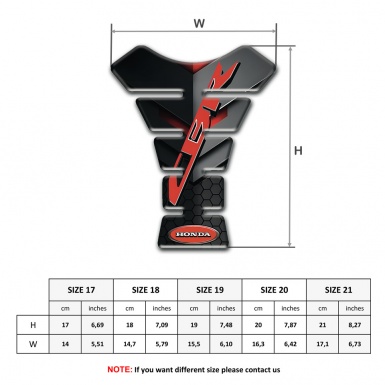 Honda Tank Guard Pads Anti Slip Sticker CBR Variant 