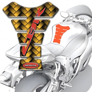 Honda Tank Fuse Yellow Braid Effect Cbr Version 