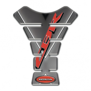 Honda Tank Protector Grey Base with White V Shape Stripe CBR Edition 