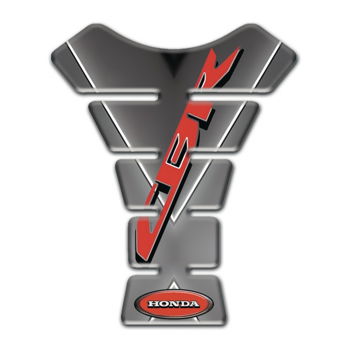 Honda Tank Protector Grey Base with White V Shape Stripe CBR Edition 