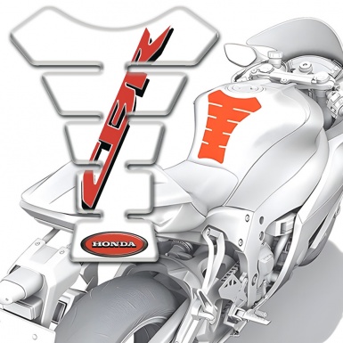 Honda Tank Pad Protector White Style CBR Logo 