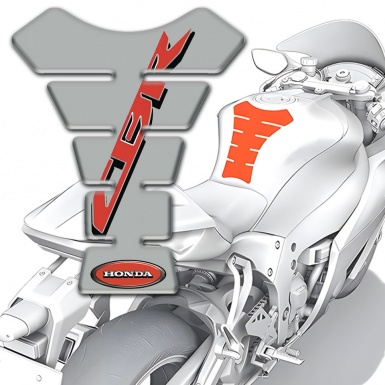 Honda Tank Protector Gray Style Red CBR Logo 