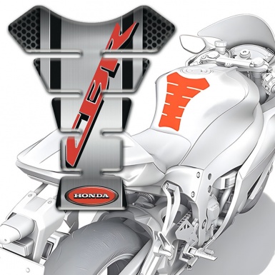 Honda Tank Pad Protector Met5al Central Panel Effect CBR Logo Style 