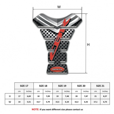 Honda Tank Guard Pads Anti Slip Sticker High End CBR Style 