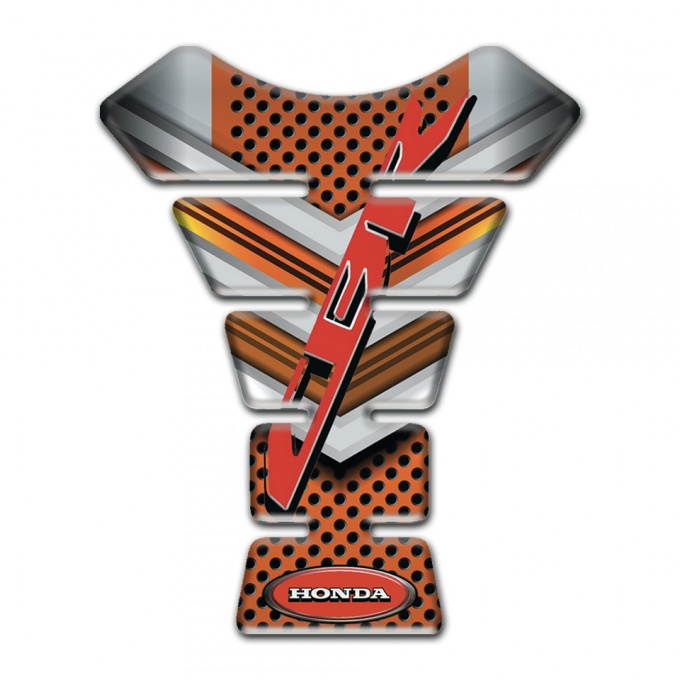 Honda Tank Pad Protector Gray and Copper Colors Design CBR Logo 