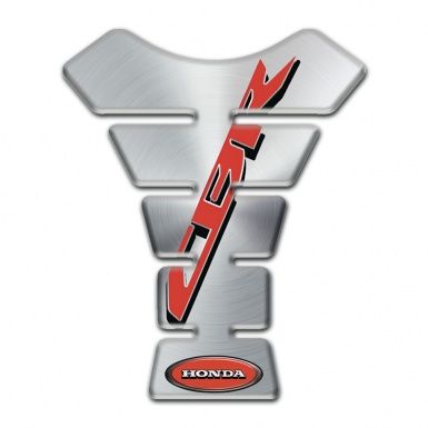 Honda Tank Guard Pads Silver Design and Red Cbr Logo 
