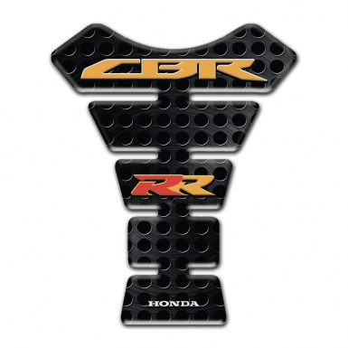 Honda Tank Pad Protector Perforated Black Base Effect CBR RR Logo 